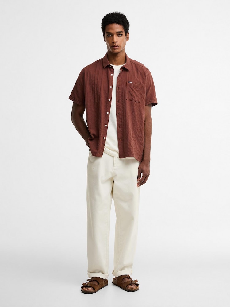 Barbour® Red Kingswood Ripstop Summer Shirt - Image 2 of 6