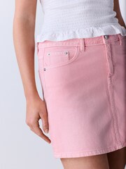 Pink Denim Mini Skirt - Image 4 of 8
