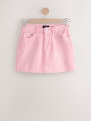 Pink Denim Mini Skirt - Image 6 of 8