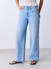 Light Blue Authentic High Rise City Wide Leg Jeans - Image 4 of 8