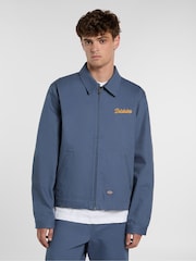 Dickies Blue Wellsville Zip Through Back Graphic Painter Jacket - Image 1 of 9