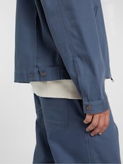 Dickies Blue Wellsville Zip Through Back Graphic Painter Jacket - Image 6 of 9