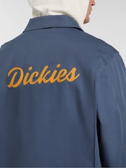 Dickies Blue Wellsville Zip Through Back Graphic Painter Jacket - Image 7 of 9