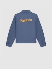 Dickies Blue Wellsville Zip Through Back Graphic Painter Jacket - Image 9 of 9