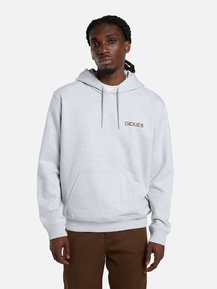 Dickies Grey Payson Back Graphic Relaxed Fit Hoodie - Image 1 of 8