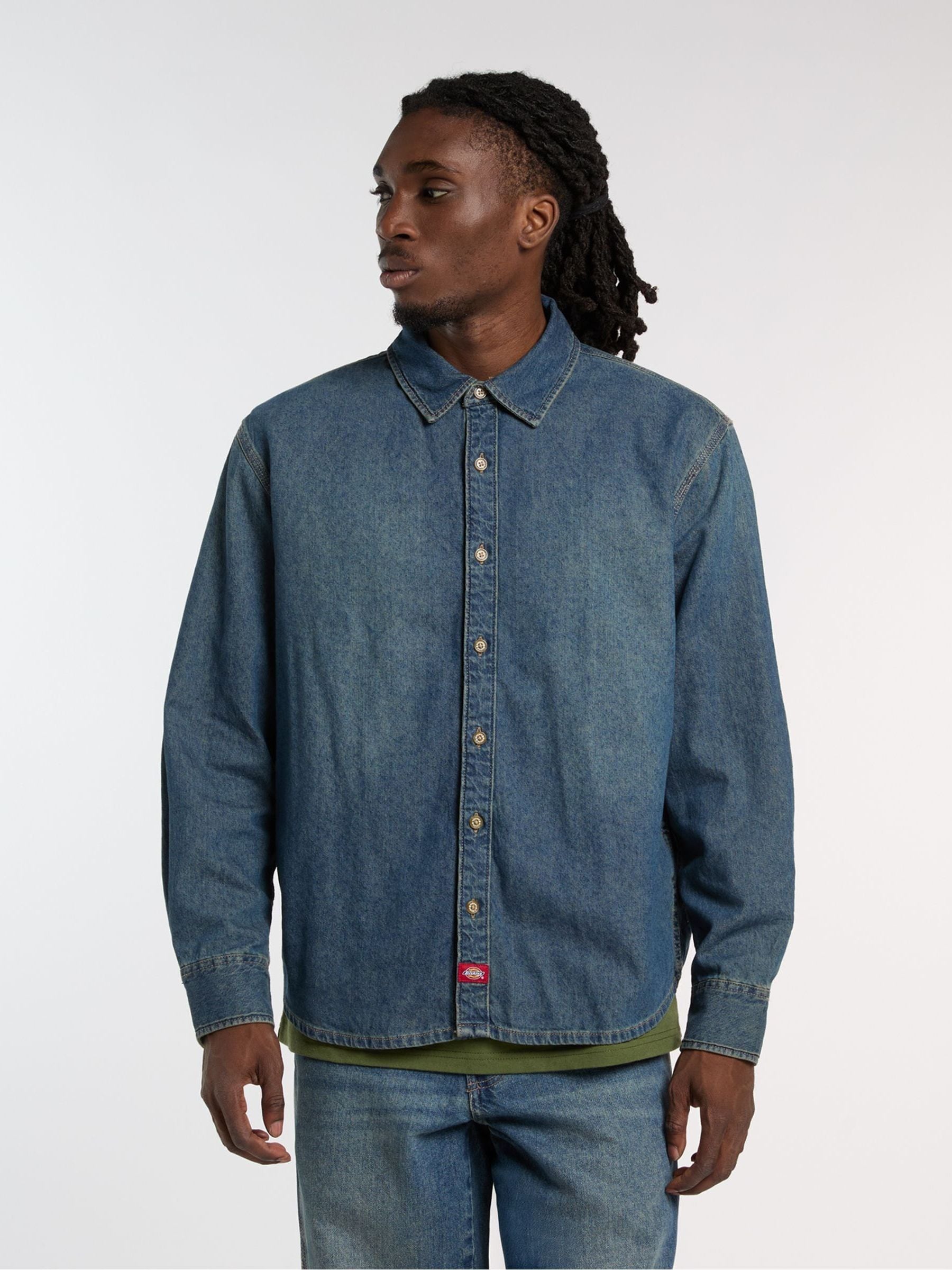Next：日本 Dickies ボタンスルーデニムシャツ from Next Japan