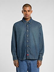 Dickies Blue Button Through Denim Shirt - Image 1 of 1