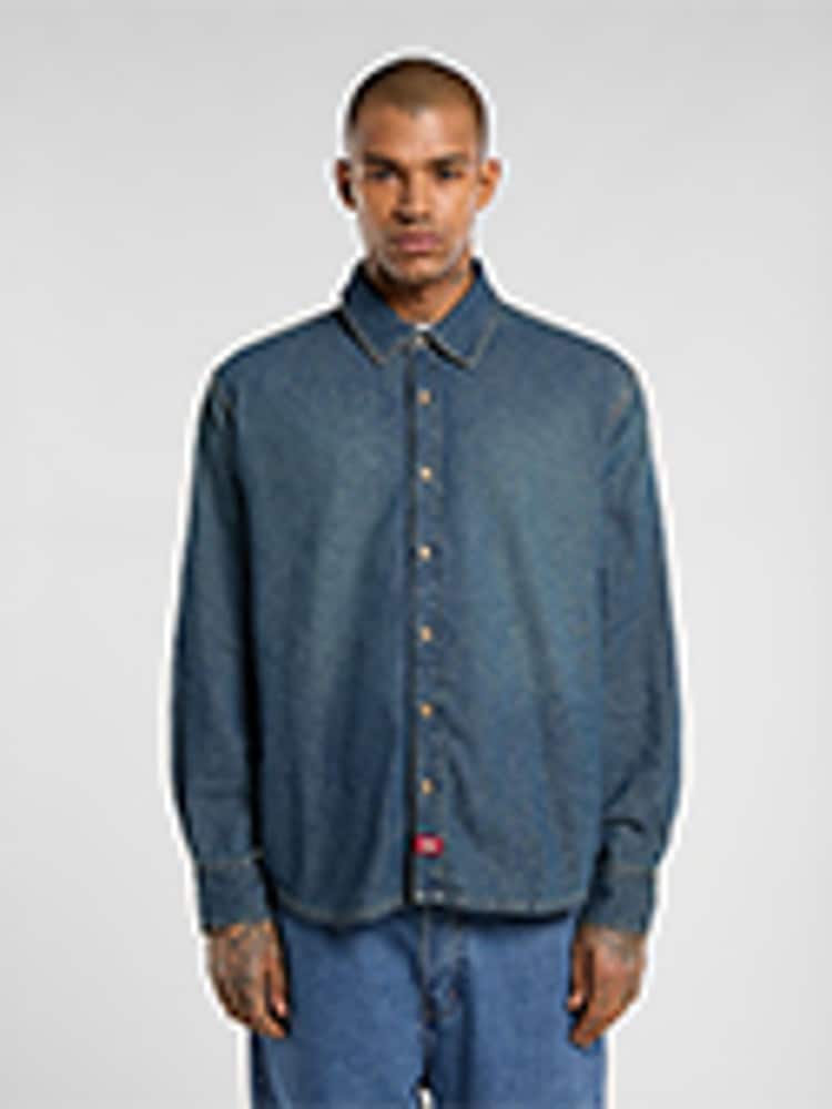 Dickies Blue Button Through Denim Shirt - Image 1 of 1
