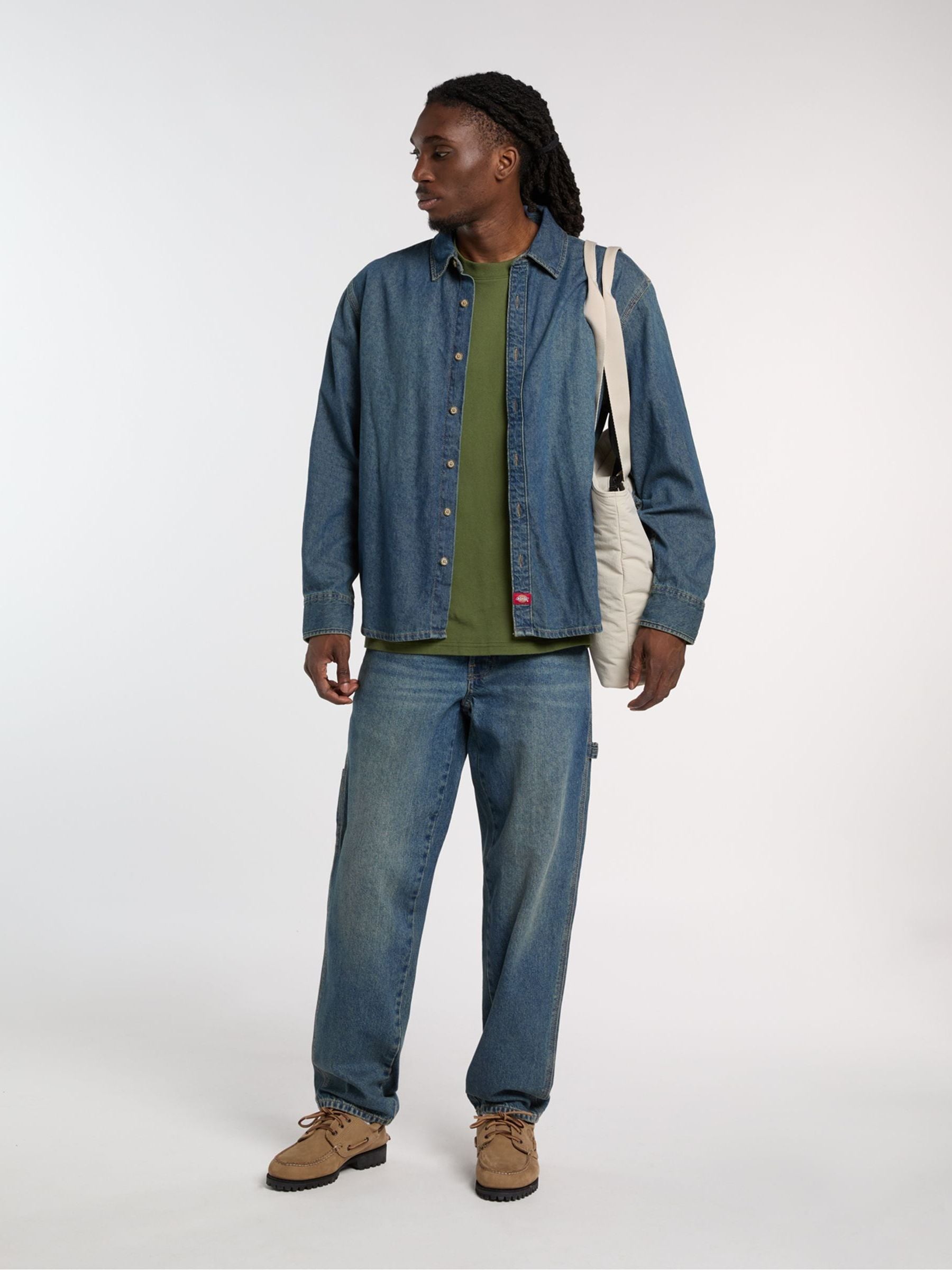 Next：日本 Dickies ボタンスルーデニムシャツ from Next Japan