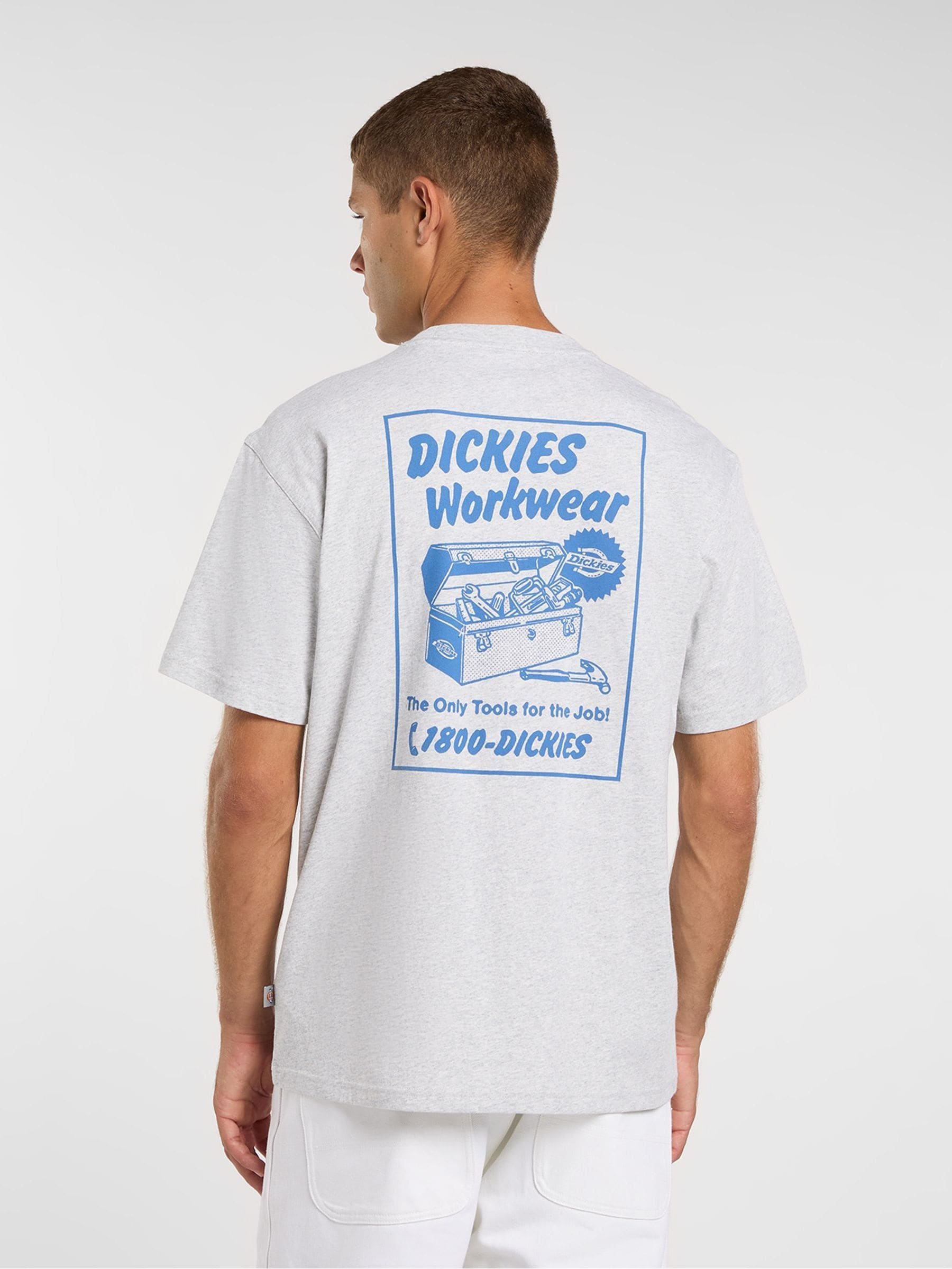 Buy Dickies Grey Dry Ridge Back Graphic Relaxed Fit T-Shirt from