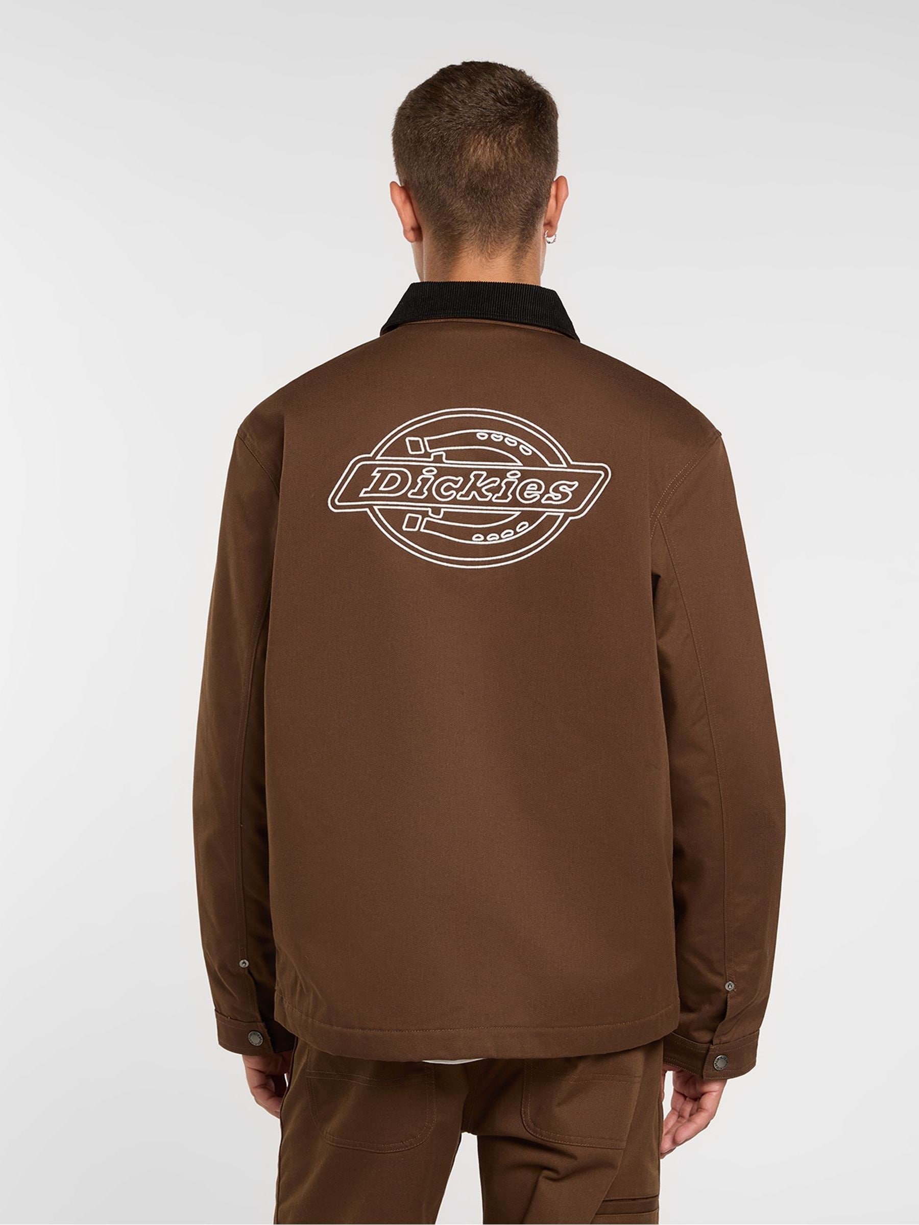 Buy Dickies Brown Back Graphic Coach Barn Jacket from Next USA