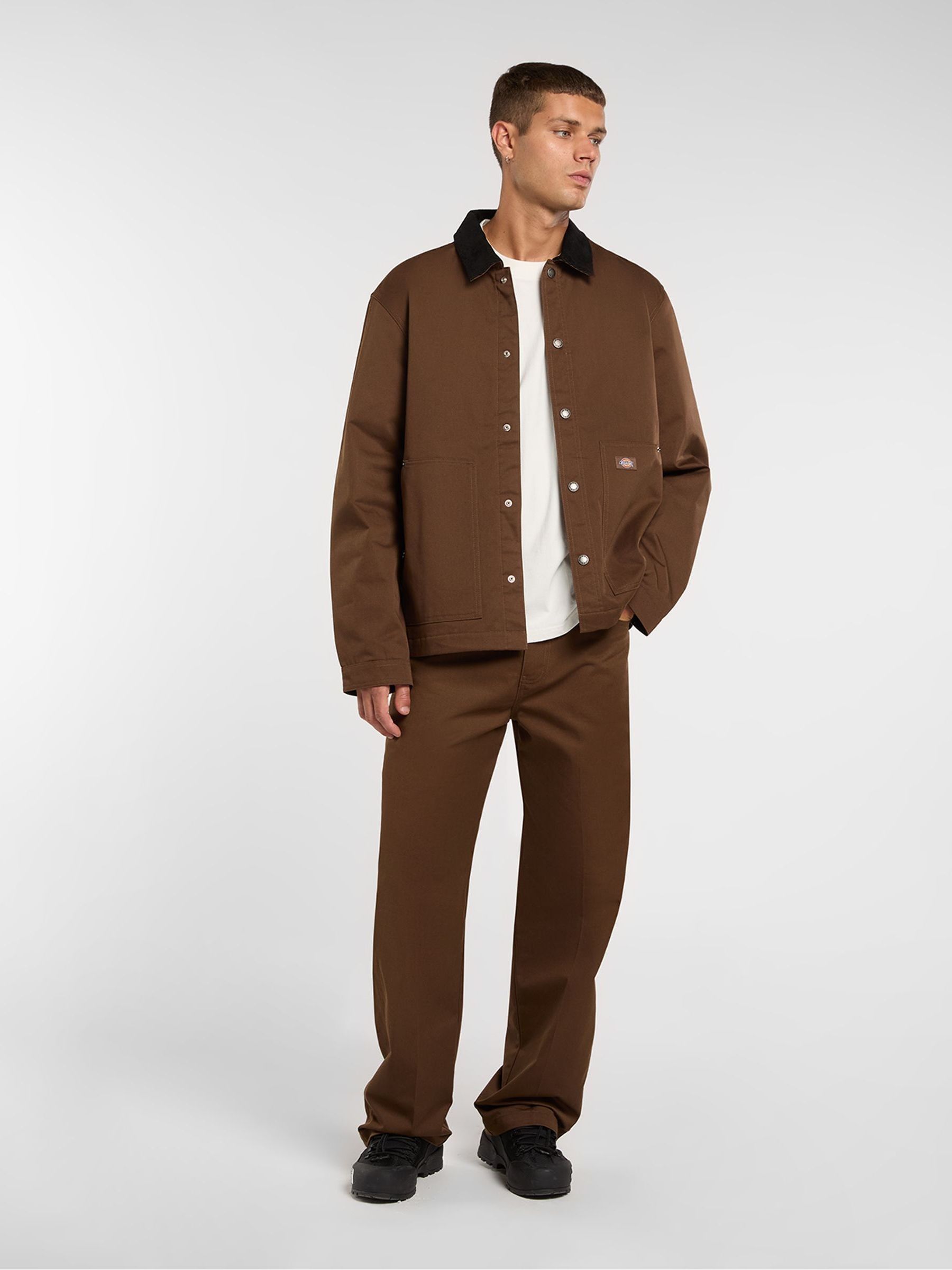 Buy Dickies Brown Back Graphic Coach Barn Jacket from Next USA