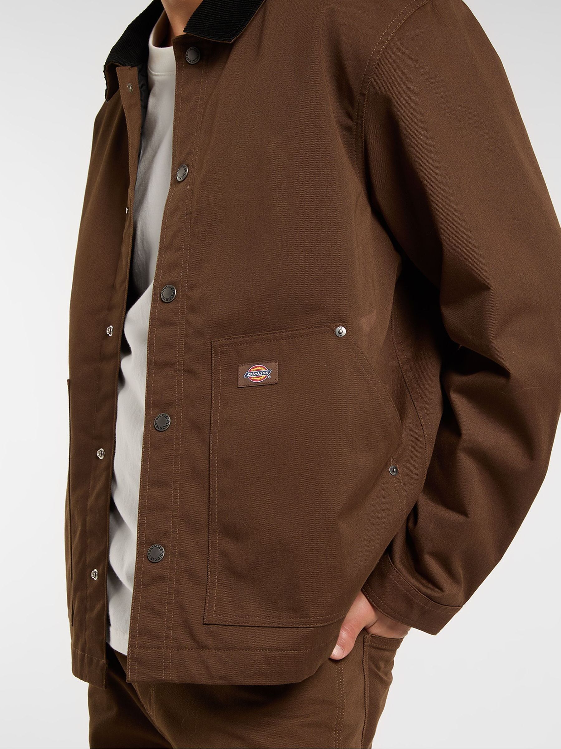 Buy Dickies Brown Back Graphic Coach Barn Jacket from Next USA