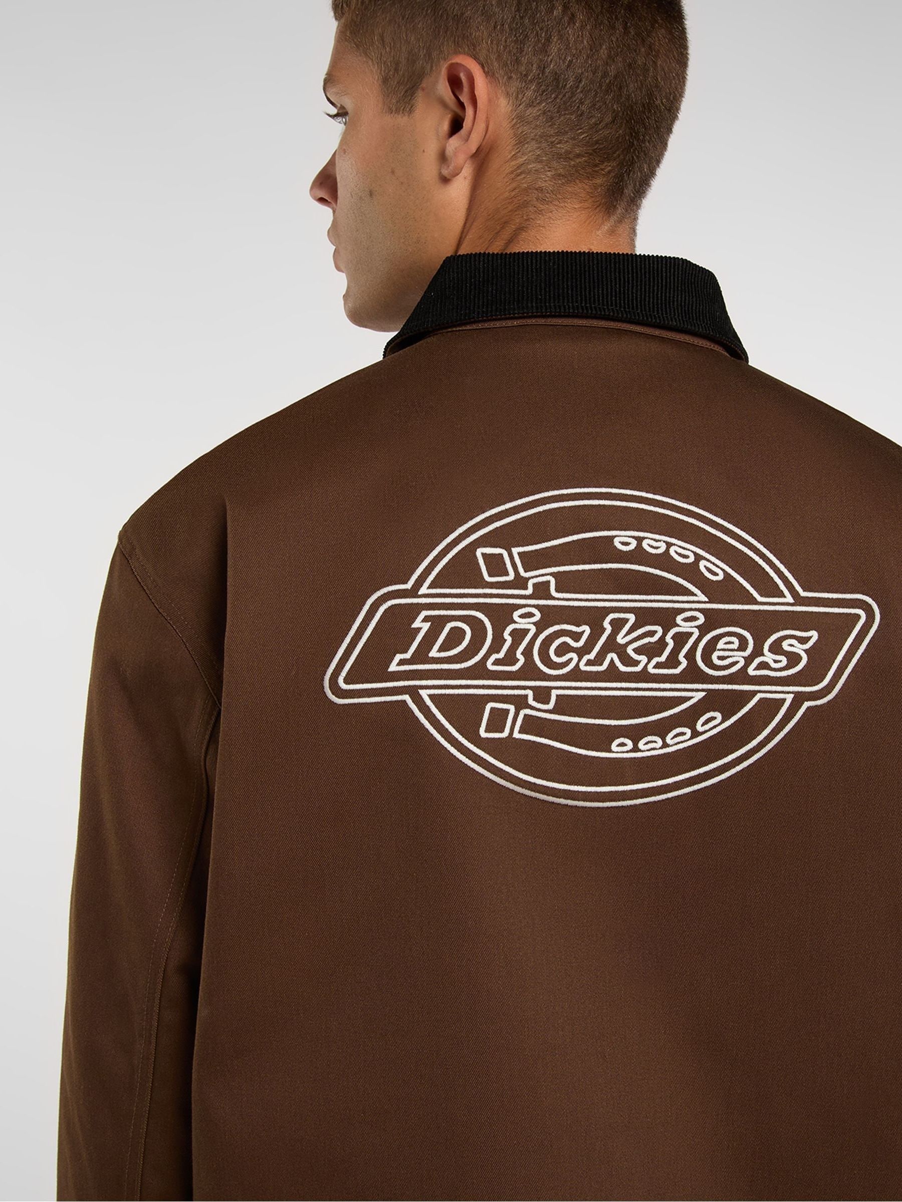 Buy Dickies Brown Back Graphic Coach Barn Jacket from Next USA