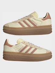 adidas Originals Yellow Gazelle Bold Trainers - Image 5 of 9
