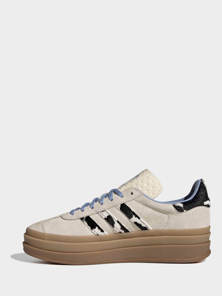 adidas Originals White Gazelle Bold Trainers - Image 2 of 9 adidas Originals White Gazelle Bold Trainers - Image 2 of 9