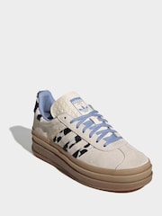 adidas Originals White Gazelle Bold Trainers - Image 4 of 9