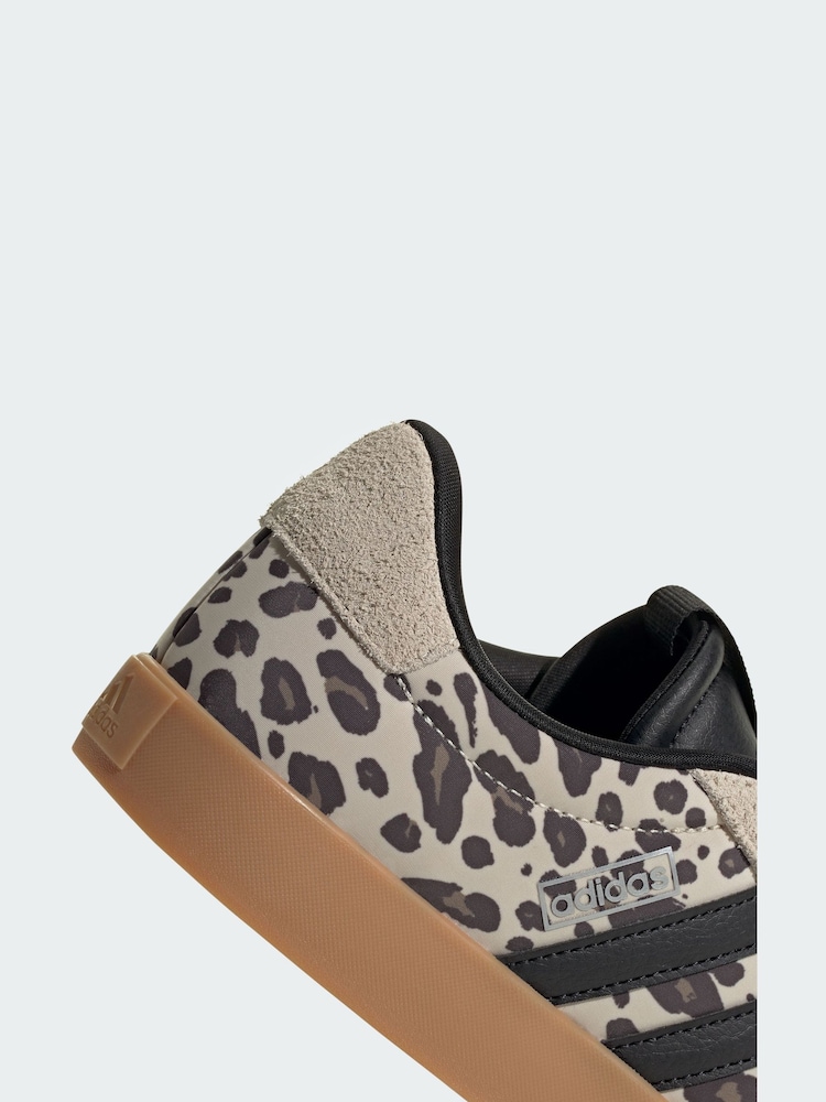 adidas Leopard Print Brown VL Court 3.0 Trainers - Image 5 of 5