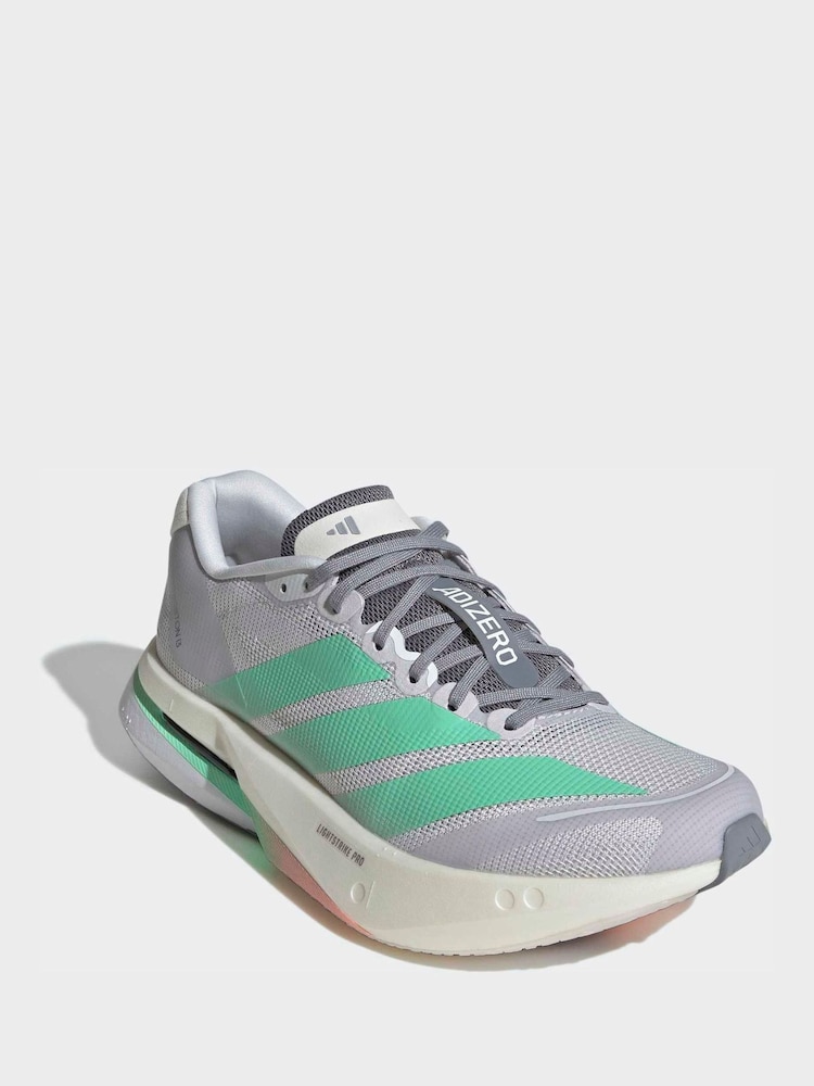 adidas Grey Adizero Boston Trainers - Image 1 of 9 adidas Grey Adizero Boston Trainers - Image 1 of 9