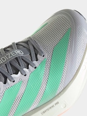 adidas Grey Adizero Boston Trainers - Image 6 of 9