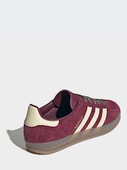 adidas Originals Red Gazelle Indoor Trainers - Image 3 of 8