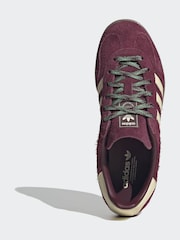 adidas Originals Red Gazelle Indoor Trainers - Image 5 of 8