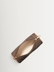 Michael Kors Brown/Acorn Izzy Small Barrel Pouchette Bag - Image 3 of 3