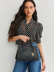 Michael Kors Black Laila Small Satchel Bag - Image 5 of 7