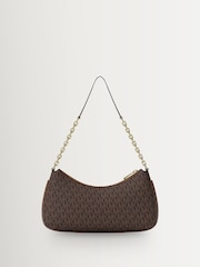 Michael Kors Brown/Acorn Nolita Medium Chain Pouchette Bag - Image 2 of 4