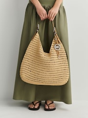 Michael Kors Natural/Peanut Nolita Large Hobo Shoulder Bag - Image 2 of 7