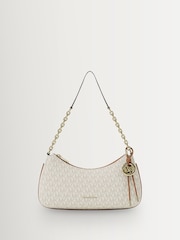 Michael Kors Vanilla/Acorn Nolita Medium Chain Pouchette Bag - Image 1 of 5