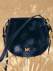 Michael Kors Dress Blues Josie Medium Saddle Flap Messenger Bag - Image 1 of 7
