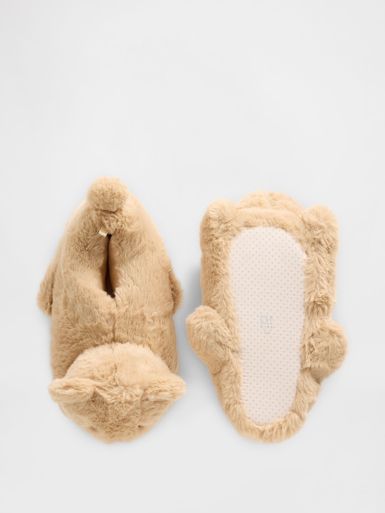 Gap Brown Brannan Bear Cosy Slippers (1-6yrs) - Image 2 of 5 Gap Brown Brannan Bear Cosy Slippers (1-6yrs) - Image 2 of 5