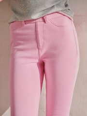 Pink Jersey Denim Leggings - Image 5 of 8