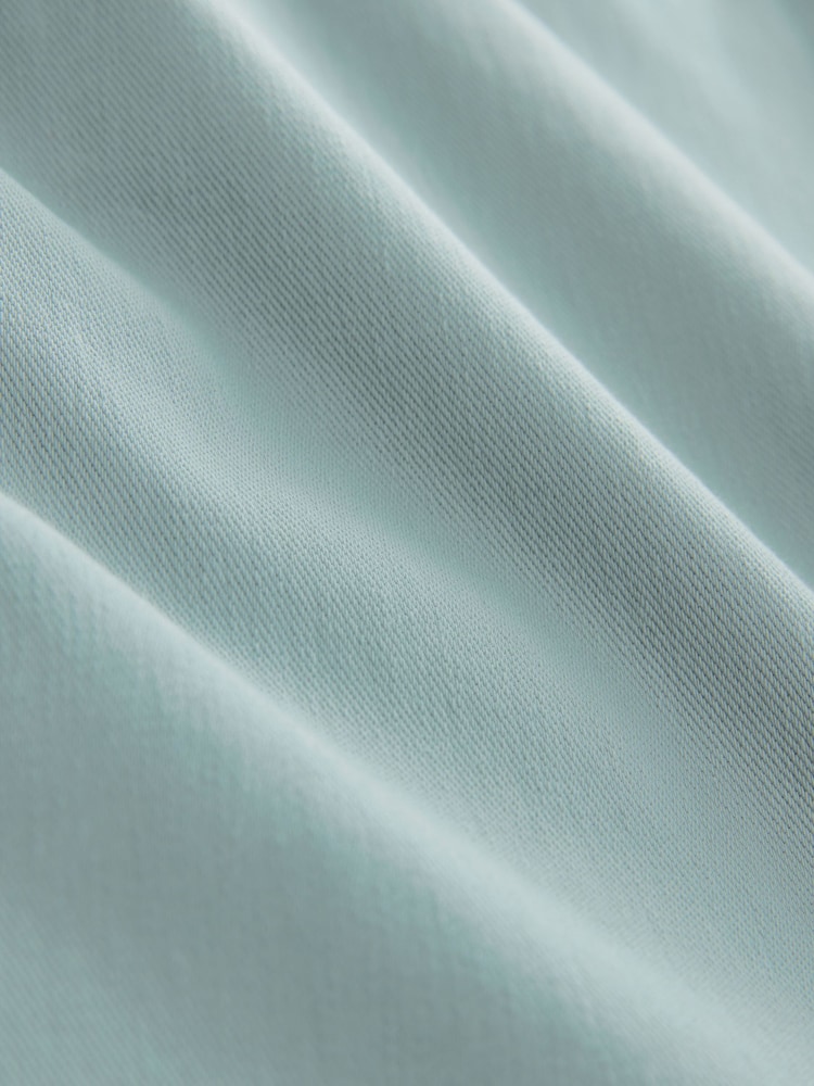 Light Sage Green Jersey Denim Wide Leg Trousers - Image 3 of 3