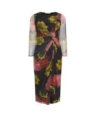 Yours Curve Black London Side Knot Dress - Image 5 of 5