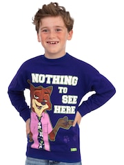 Character Blue Zootropolis Nick Wilde Sweatshirt - Image 7 of 12