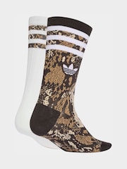 adidas Originals Animal Snake Print Crew Socks 2 Pack - Image 2 of 4