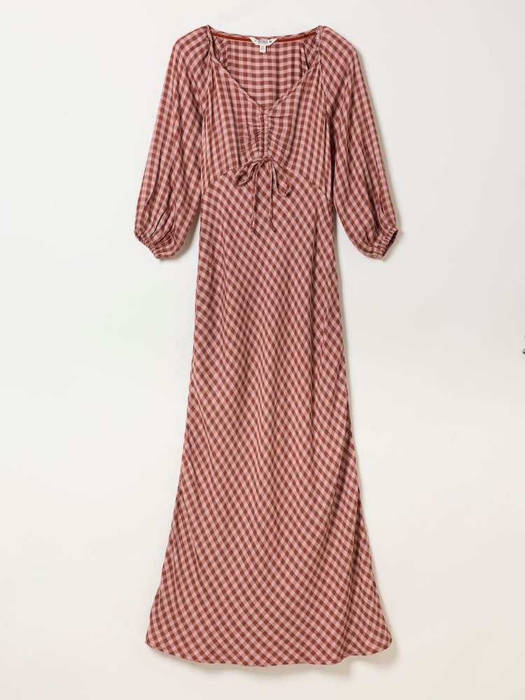 FatFace Rose Pink Phoebe Midaxi Dress - Image 7 of 7