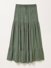FatFace Jayla Olive Green Maxi Skirt - Image 6 of 6