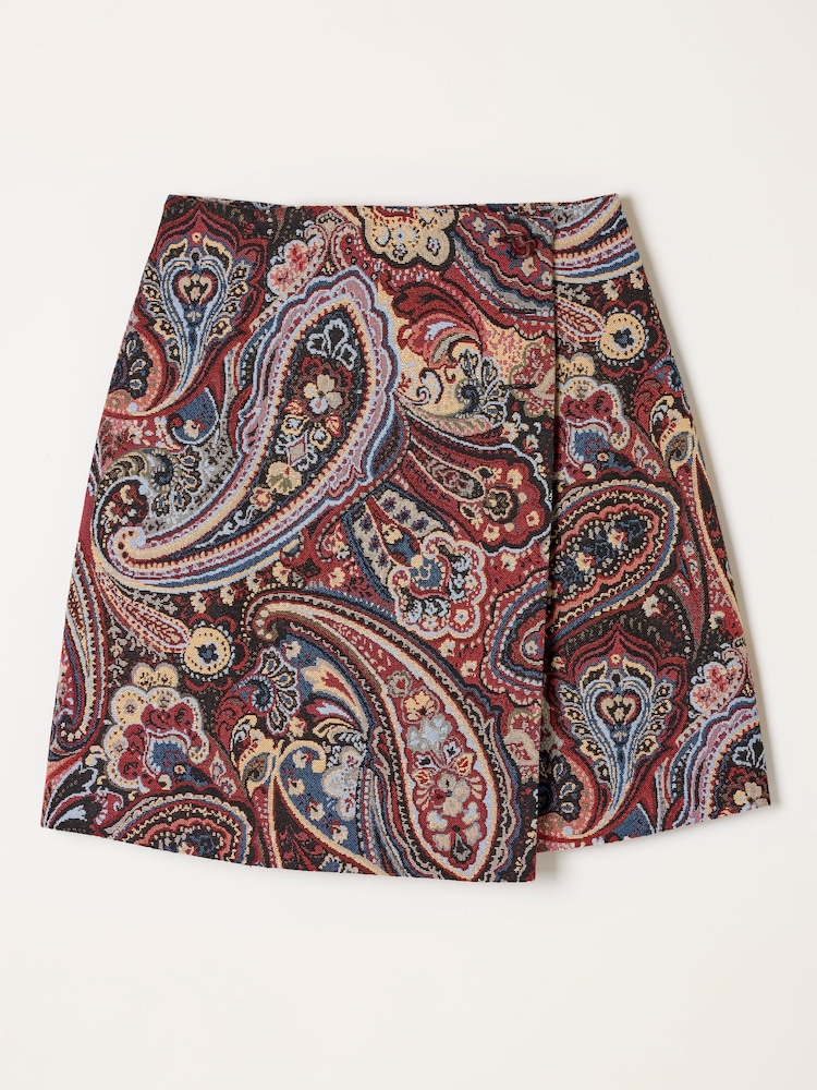 FatFace Ziva Dark Purple Jacquard Skirt - Image 6 of 6 FatFace Ziva Dark Purple Jacquard Skirt - Image 6 of 6