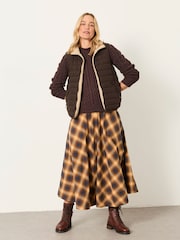FatFace Check Midi Skirt - Larawan 4 ng 6