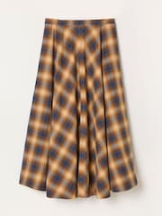 FatFace Check Midi Skirt - Larawan 6 ng 6
