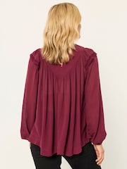 FatFace Ginny Dark Purple Blouse - Image 2 of 5
