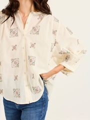 FatFace Ellen Ivory Embroidered Blouse - Image 4 of 5