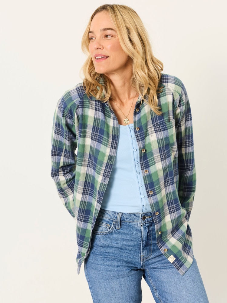 FatFace Bessie Green Check Shirt - Image 1 of 6