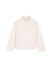 Chelsea Peers Natural Borg Fleece High Neck Sweatshirt - Image 5 of 5