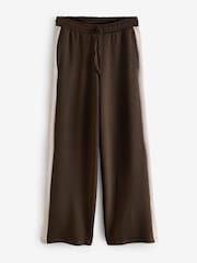 Chelsea Peers Brown Luxe Comfort Scuba Side Stripe Joggers - Image 5 of 5