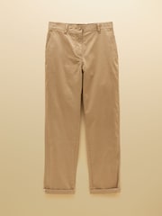 Joules Tan Brown Slim Fit Chino Trouser With Elasticated Waist - Image 8 of 8
