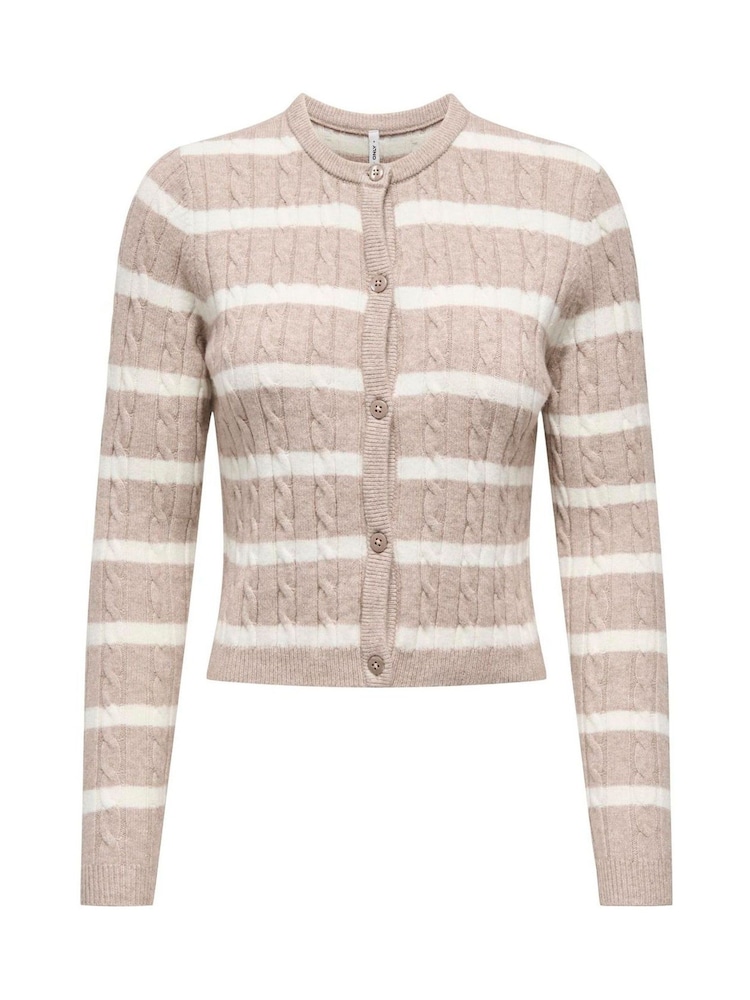 ONLY Button Through Cosy Cable Knit Cardigan - صورة 6 من 6